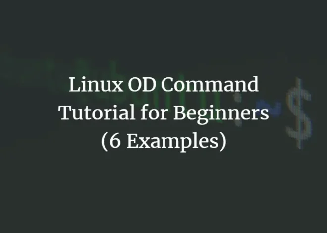 初心者向け Linux OD コマンド チュートリアル (6 つの例)