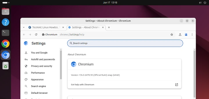 Ubuntu 24.04 に Chromium ブラウザをインストールする方法