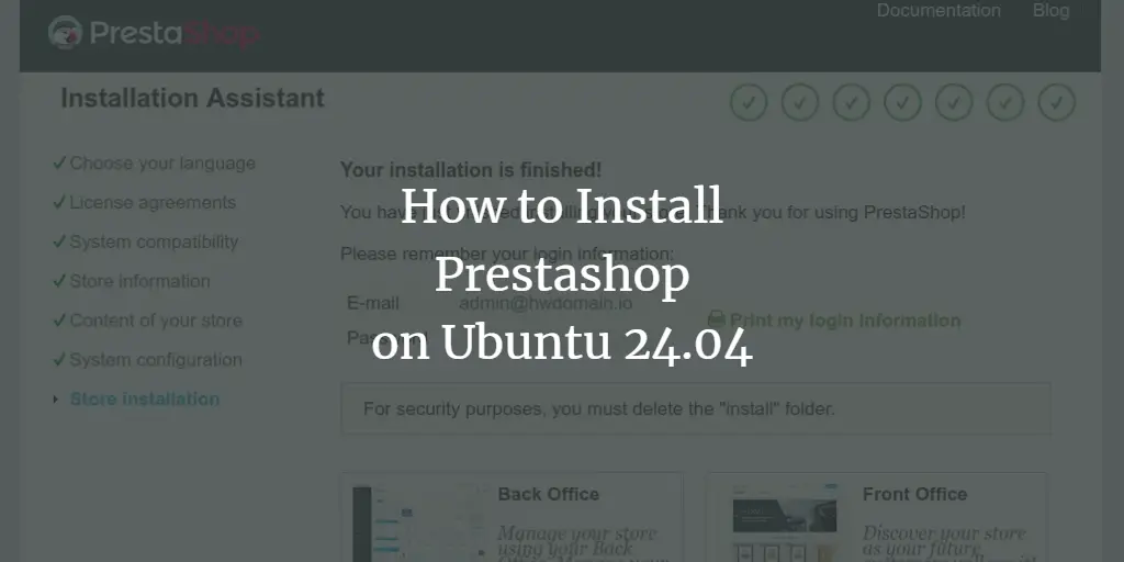 Ubuntu 24.04 サーバーに Prestashop をインストールする方法