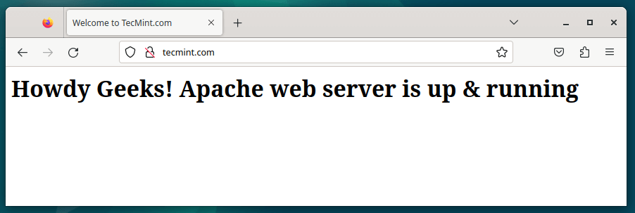 Apache でウェブサイトをホストする