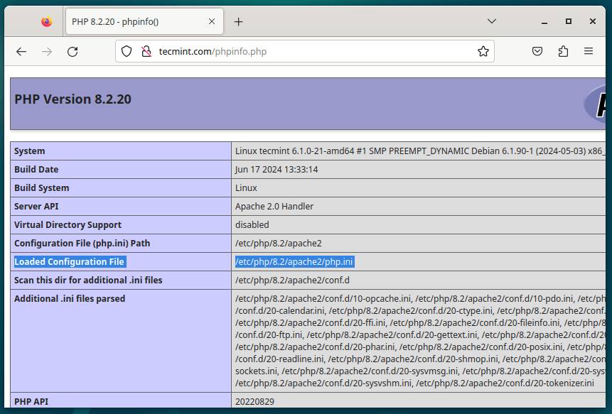 php.ini 設定ファイルを見つける